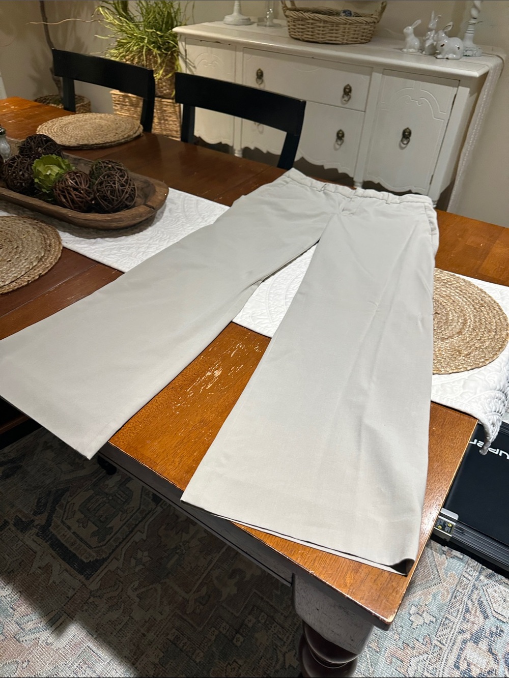 GAP Light Beige Wide-Leg Structured Trousers, excellent condition